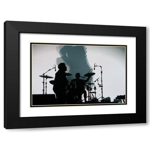 The Ghost Black Modern Wood Framed Art Print with Double Matting by Alves, Fernando