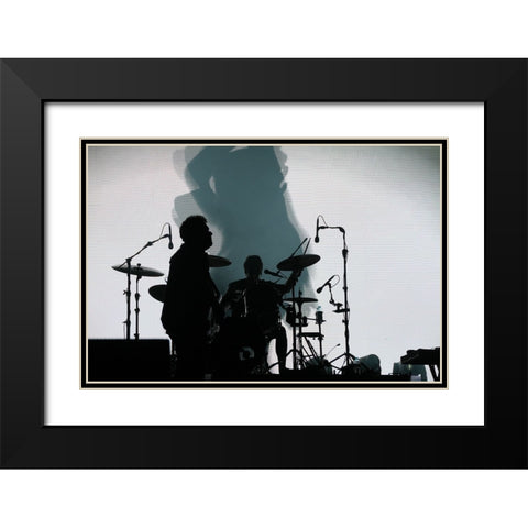 The Ghost Black Modern Wood Framed Art Print with Double Matting by Alves, Fernando