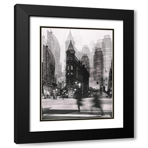 The Walk Black Modern Wood Framed Art Print with Double Matting by Chiriaco, Carmine