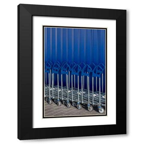 Luggage Cars Black Modern Wood Framed Art Print with Double Matting by Luycx, Theo