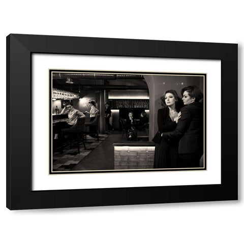 Dissociative Identity Disorder Black Modern Wood Framed Art Print with Double Matting by Smirnov, Sergei