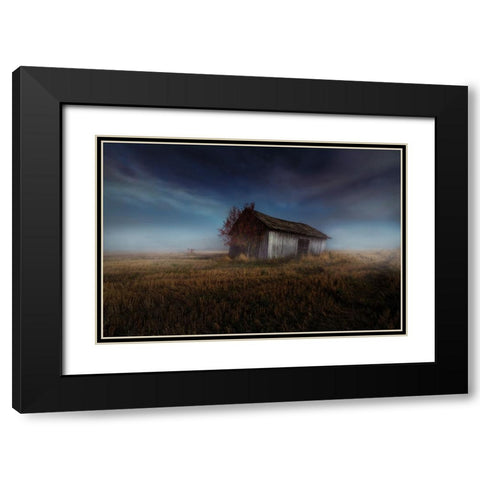 Up To The Stars. Black Modern Wood Framed Art Print with Double Matting by Suutari, Mika