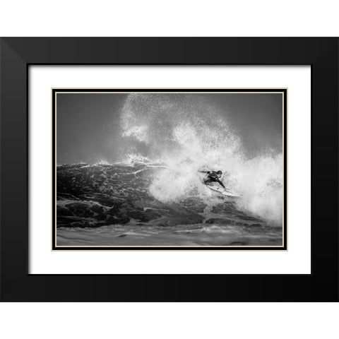 Kanoa Igarashi Full Throttle Black Modern Wood Framed Art Print with Double Matting by Verbiest, Eric
