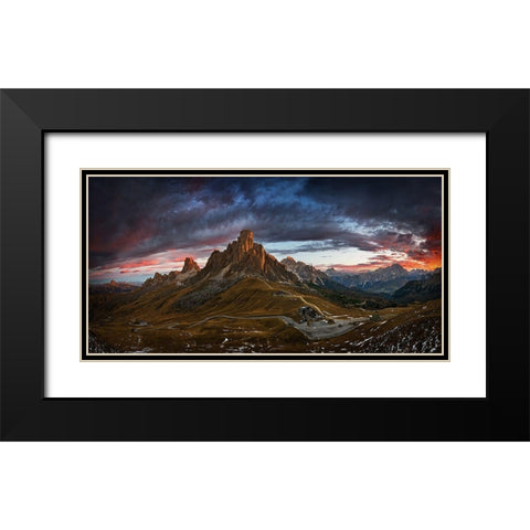 Passo.... Black Modern Wood Framed Art Print with Double Matting by Browko, Krzysztof