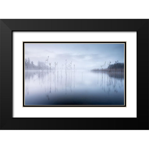 Untitled Black Modern Wood Framed Art Print with Double Matting by Ahern, David