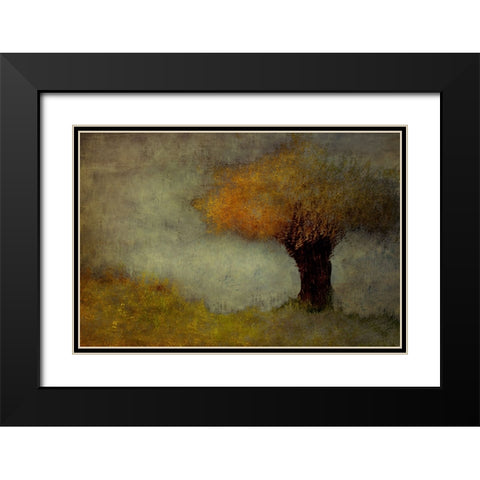 Willow Black Modern Wood Framed Art Print with Double Matting by Talen, Nel