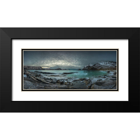 Vikings Homeland Black Modern Wood Framed Art Print with Double Matting by Rosenfeld, Haim