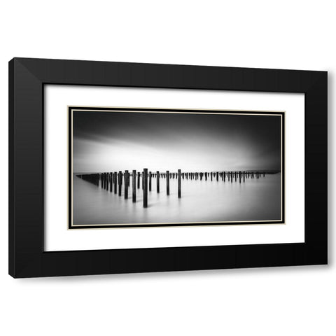 Formation  - Study Black Modern Wood Framed Art Print with Double Matting by Staelens, Christophe