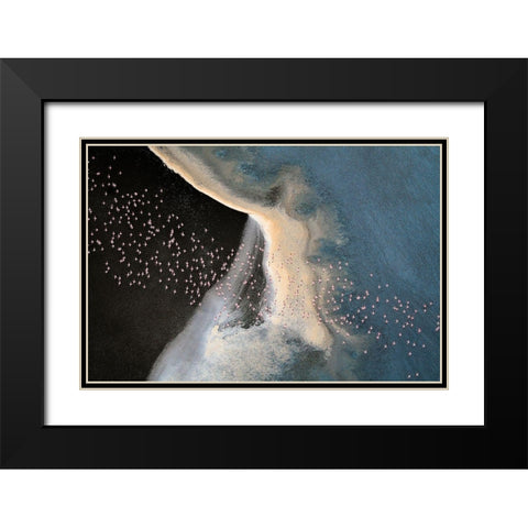 Wave Runner Iv Black Modern Wood Framed Art Print with Double Matting by Fan, John