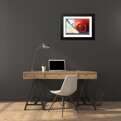 Down And Around Black Modern Wood Framed Art Print with Double Matting by Westum, Heidi