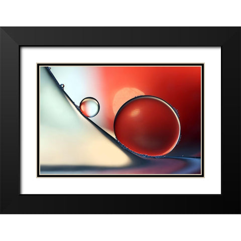 Down And Around Black Modern Wood Framed Art Print with Double Matting by Westum, Heidi