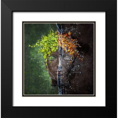 Metomorphosis Black Modern Wood Framed Art Print with Double Matting by Simongulashvili, Natalia