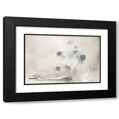 Cycle Of Life Black Modern Wood Framed Art Print with Double Matting by Devos, Delphine