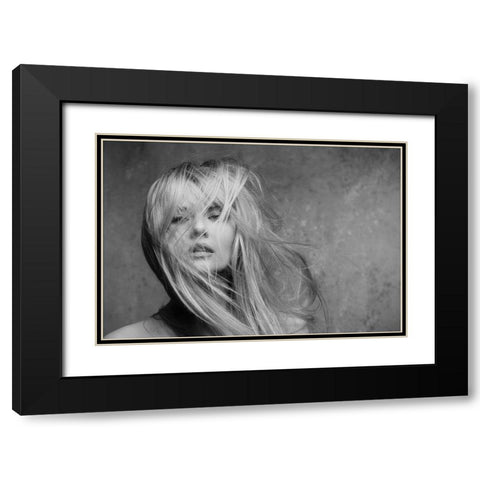 Windswept Series Black Modern Wood Framed Art Print with Double Matting by Ashton-Jones, Howard
