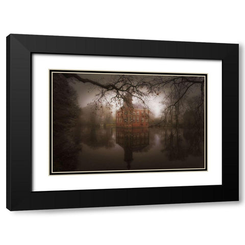 Autumn Dream Black Modern Wood Framed Art Print with Double Matting by Dingemans, Saskia