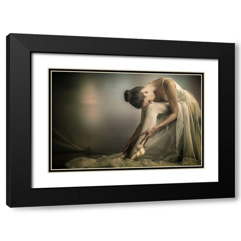 Preparation To Dance Black Modern Wood Framed Art Print with Double Matting by Cella, Federico