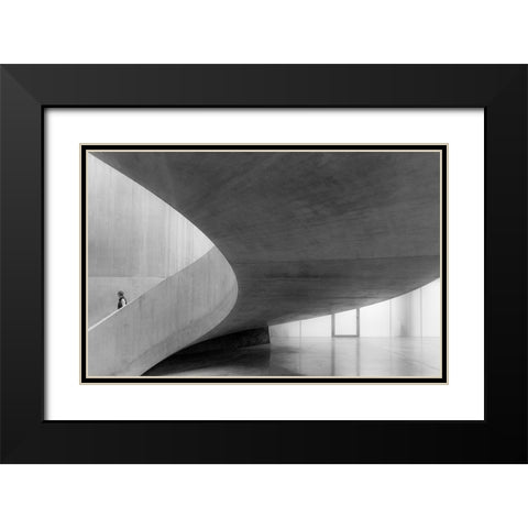 Tate Modern Black Modern Wood Framed Art Print with Double Matting by Schuster, Inge