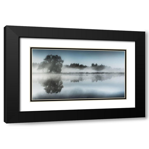 Foggy Day Black Modern Wood Framed Art Print with Double Matting by Eisenmann, Ulrike