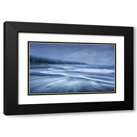 Mists In The Sea Black Modern Wood Framed Art Print with Double Matting by Osuna, Fran