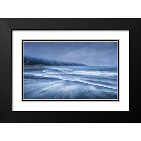Mists In The Sea Black Modern Wood Framed Art Print with Double Matting by Osuna, Fran