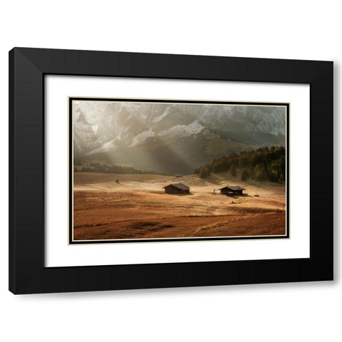 In The Light Black Modern Wood Framed Art Print with Double Matting by Kuric EP, Marian