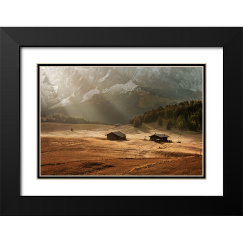 In The Light Black Modern Wood Framed Art Print with Double Matting by Kuric EP, Marian