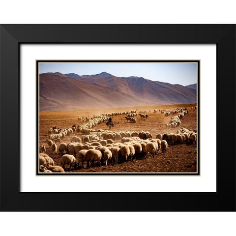 Saandfrac14;Raandfrac14; Black Modern Wood Framed Art Print with Double Matting by Cacim, Murat