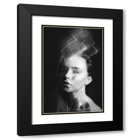 Untitled Black Modern Wood Framed Art Print with Double Matting by Vasilenko, Artem
