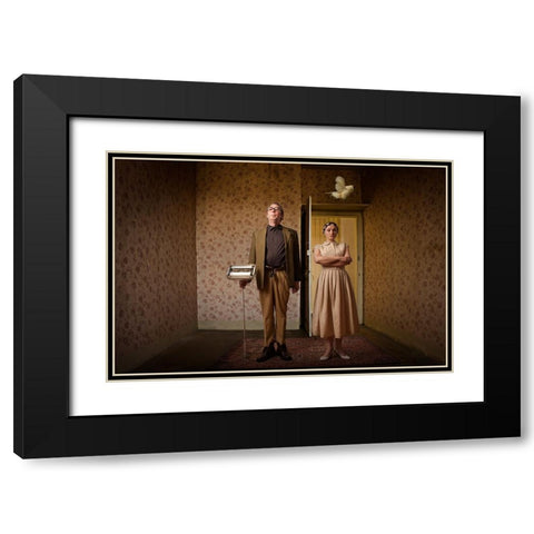 Home, Sweet Home II Black Modern Wood Framed Art Print with Double Matting by von Diepenbroek, Christine