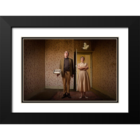 Home, Sweet Home II Black Modern Wood Framed Art Print with Double Matting by von Diepenbroek, Christine