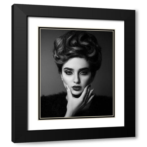 Sharp Black Modern Wood Framed Art Print with Double Matting by Hamidnezhad, Amin