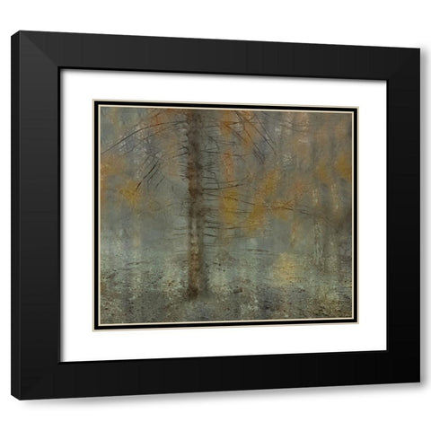 Pine Tree Black Modern Wood Framed Art Print with Double Matting by Talen, Nel