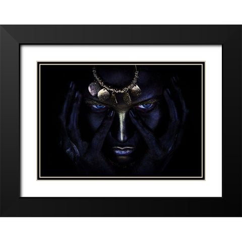 Naguals Wind. Black Modern Wood Framed Art Print with Double Matting by Kovalev, Ivan