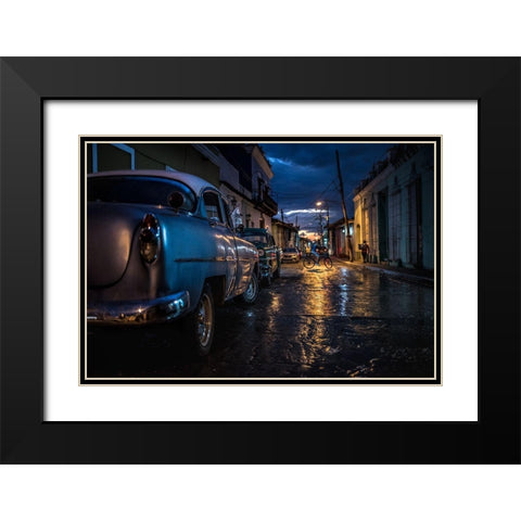 Night In Trinidad Black Modern Wood Framed Art Print with Double Matting by Tagliarino, Marco