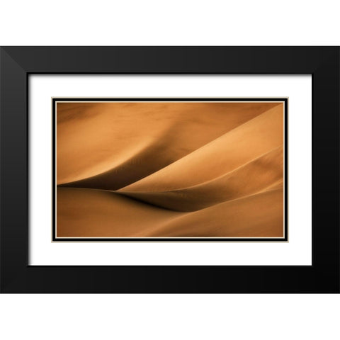Untitled Black Modern Wood Framed Art Print with Double Matting by Mehrafshar Efiap, Babak