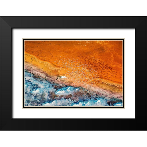 Colorful Black Modern Wood Framed Art Print with Double Matting by Chang, Phillip