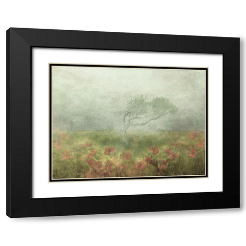 Incomplete Poetry Black Modern Wood Framed Art Print with Double Matting by Devos, Delphine