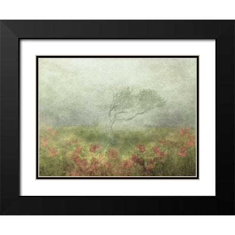 Incomplete Poetry Black Modern Wood Framed Art Print with Double Matting by Devos, Delphine