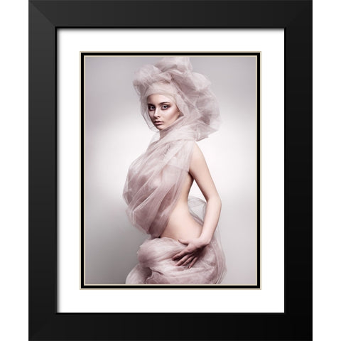 Doll Black Modern Wood Framed Art Print with Double Matting by Balistreri, Michele