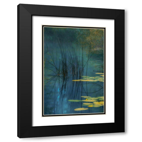 Aqua Black Modern Wood Framed Art Print with Double Matting by Agazzi, Andreas