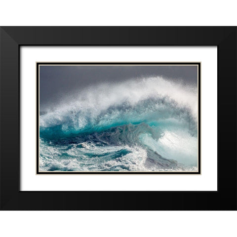 Mighty Water Black Modern Wood Framed Art Print with Double Matting by Degryse, Michelle