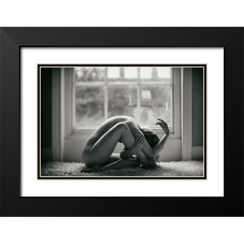 Nip And Tuck Black Modern Wood Framed Art Print with Double Matting by Paul
