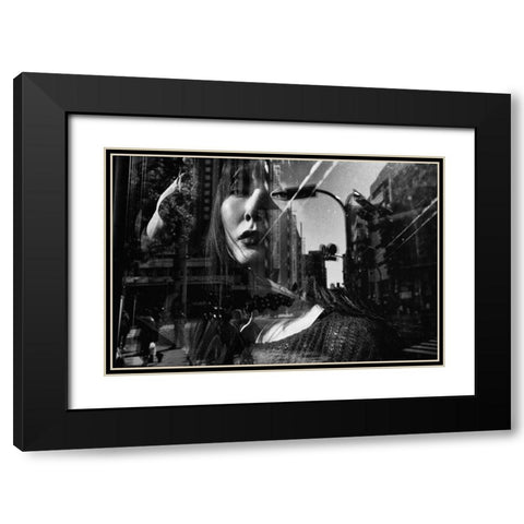 Portrait Black Modern Wood Framed Art Print with Double Matting by Suzuki, Tatsuo