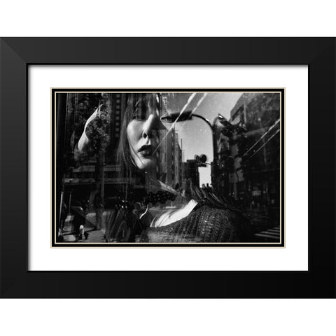 Portrait Black Modern Wood Framed Art Print with Double Matting by Suzuki, Tatsuo