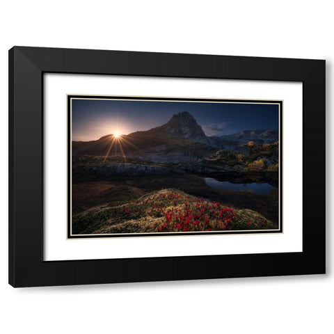 Lost Mountain Black Modern Wood Framed Art Print with Double Matting by F. Turienzo, Carlos