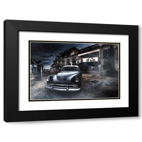 The Crime Scene Black Modern Wood Framed Art Print with Double Matting by Perez, Eliran