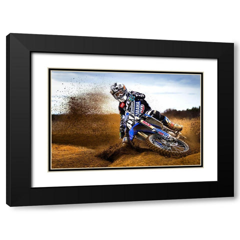 Desert King Black Modern Wood Framed Art Print with Double Matting by Szabo, Attila