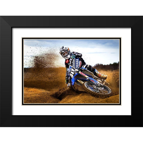 Desert King Black Modern Wood Framed Art Print with Double Matting by Szabo, Attila