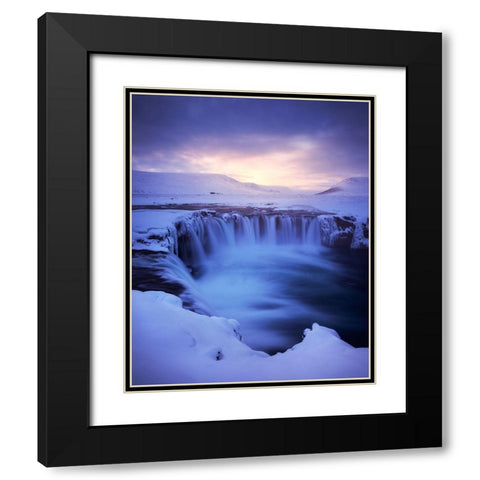 Winter Magic Black Modern Wood Framed Art Print with Double Matting by Gastager, Daniel