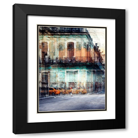 Old Havana Black Modern Wood Framed Art Print with Double Matting by Labagnara, Roxana